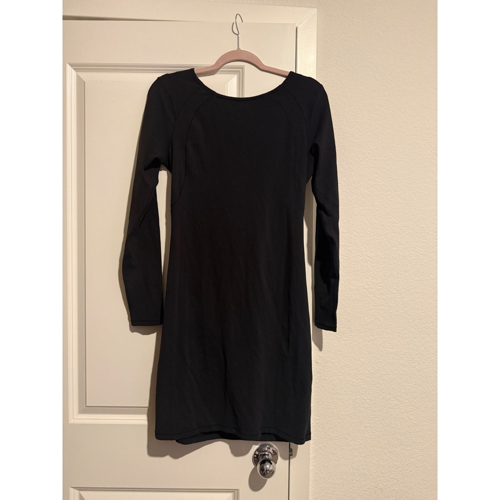 Lululemon Athletica Black Contour Long Sleeve Dress Size 10